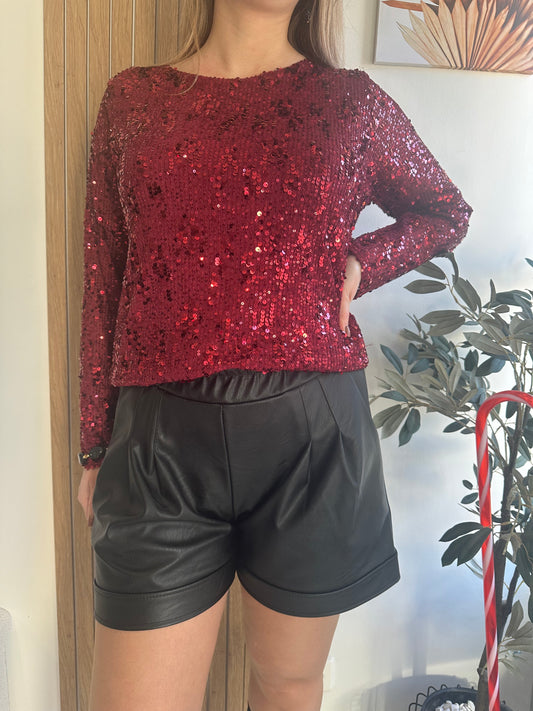 Blouse à sequins OCÉANE✨