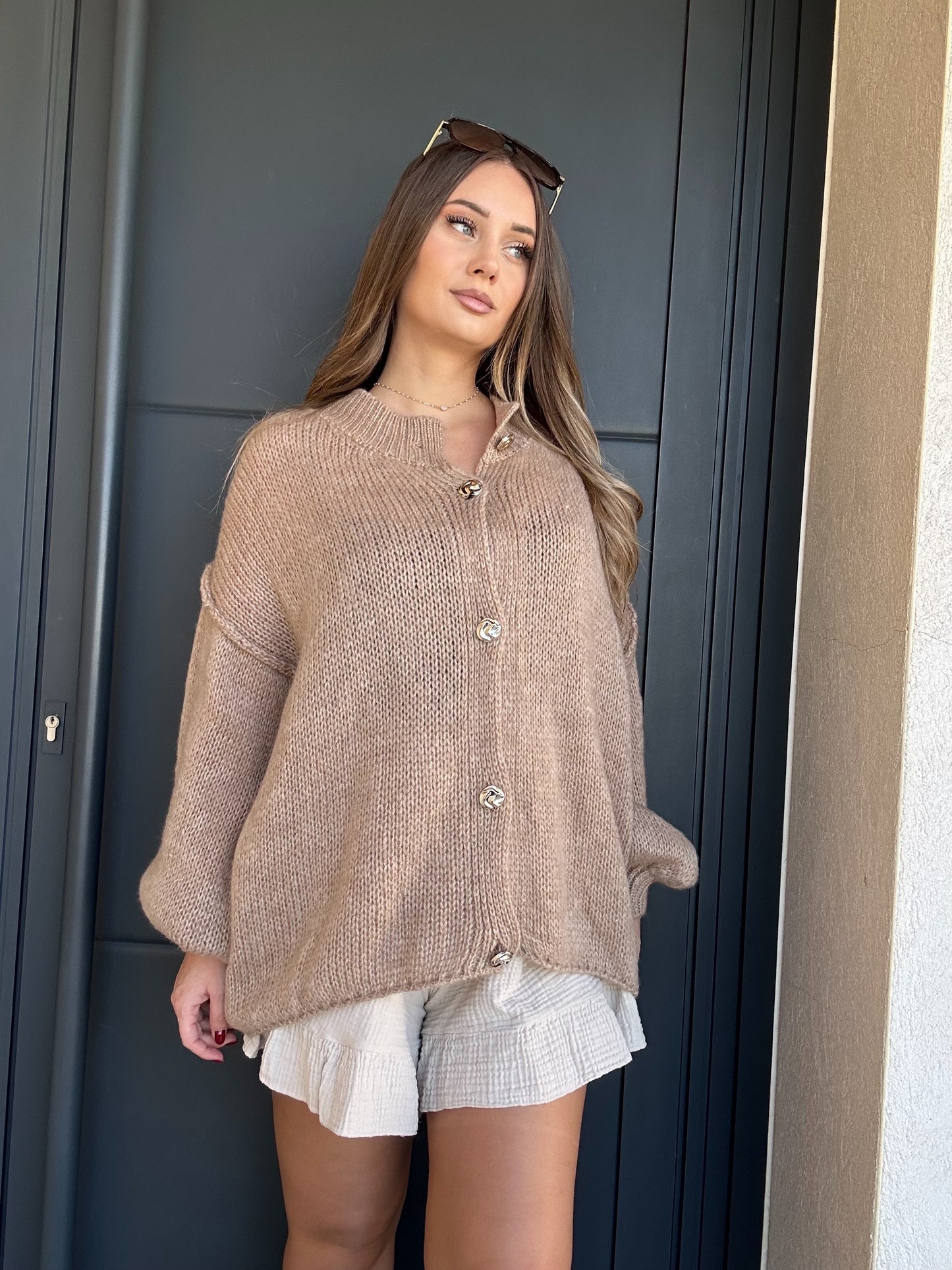 Gilet à boutons dorés INES✨