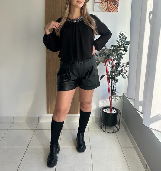 Blouse col à sequins NELL✨